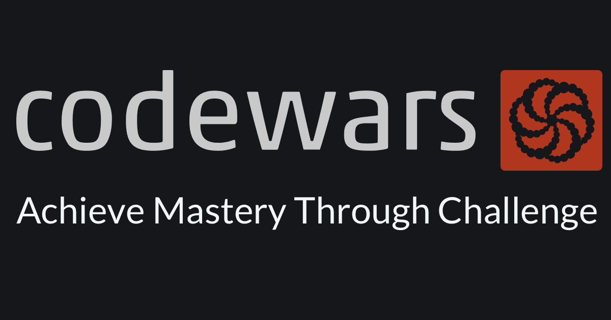 Codewars. Achieve mastery through challenge.